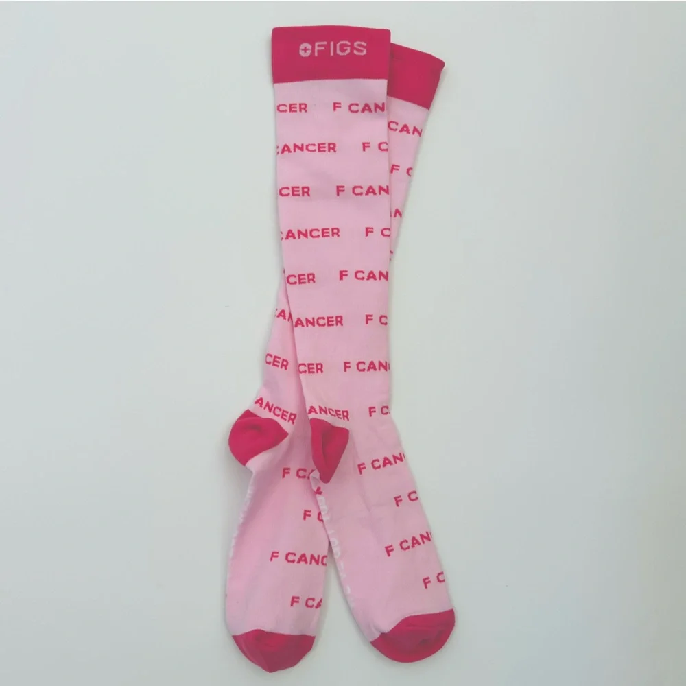FIGS NWOT F Cancer Compression Socks We’ve Got You Small Pink